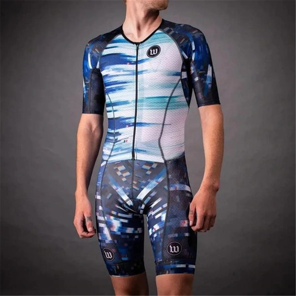 Planet Gates Wattie Ink Triathlon Jersey MTB Clothes Road Team Speed Suit One Piece Jumpsuit Skinsuit Ciclismo Cycling Mens Bicycle Body Set