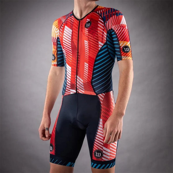 Planet Gates Wattie Ink Triathlon Jersey MTB Clothes Road Team Speed Suit One Piece Jumpsuit Skinsuit Ciclismo Cycling Mens Bicycle Body Set