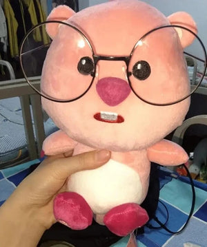 Planet Gates Wear glasses Kawaii Loopy Plush Soft Stuffed Doll Cartoon Diy  I Heard You Have A Friend Who Looks Like This Desktop Decor Toy Birthday Gift
