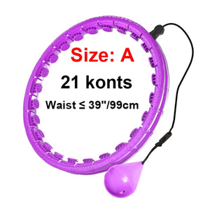 Planet Gates Weighted Massage Fitness Circle Hoops Weight Loss Detachable Links ,Exercise Weight Loss Sport Hoop