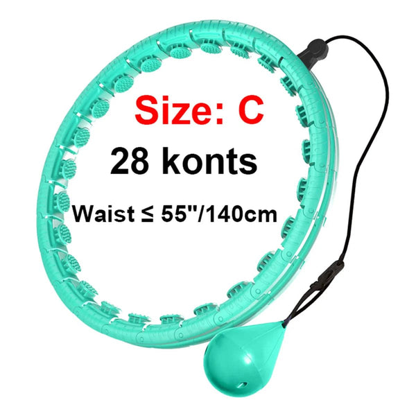 Planet Gates Weighted Massage Fitness Circle Hoops Weight Loss Detachable Links ,Exercise Weight Loss Sport Hoop