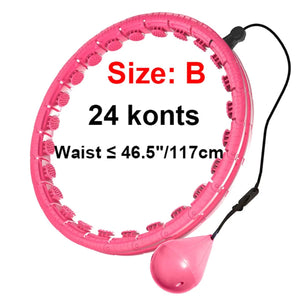 Planet Gates Weighted Massage Fitness Circle Hoops Weight Loss Detachable Links ,Exercise Weight Loss Sport Hoop
