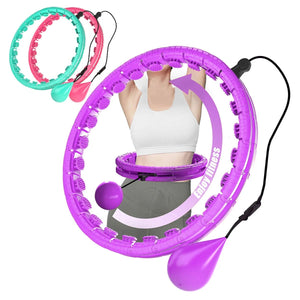 Planet Gates Weighted Massage Fitness Circle Hoops Weight Loss Detachable Links ,Exercise Weight Loss Sport Hoop