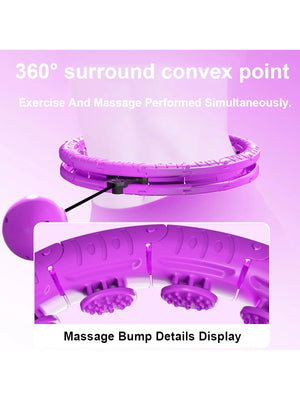 Planet Gates Weighted Massage Fitness Circle Hoops Weight Loss Detachable Links ,Exercise Weight Loss Sport Hoop