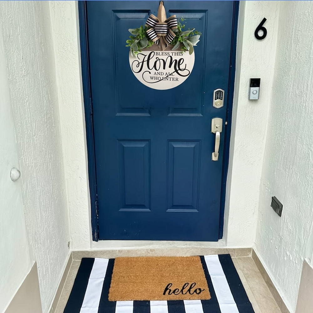 Planet Gates Welcome To The Door Sign 1pc Welcome Hanging Wooden Ornament For Front Door, Home Decor, Outdoor, Fall Decor