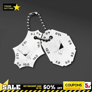 Planet Gates Welding Joint Two-piece Gauge Fillet Weld Tee Joint Welding Throat Depth Leg Length Gauge Ruler Welder Inspection Tool