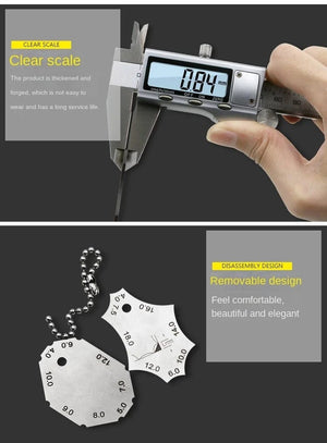 Planet Gates Welding Joint Two-piece Gauge Fillet Weld Tee Joint Welding Throat Depth Leg Length Gauge Ruler Welder Inspection Tool
