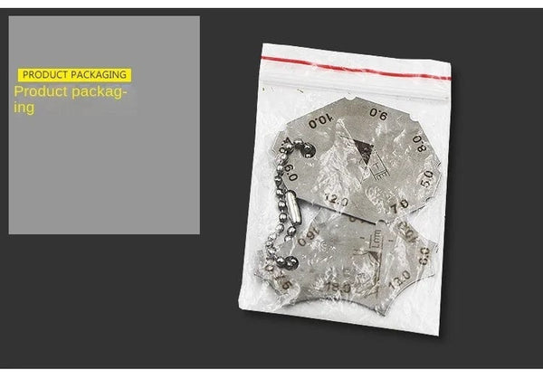 Planet Gates Welding Joint Two-piece Gauge Fillet Weld Tee Joint Welding Throat Depth Leg Length Gauge Ruler Welder Inspection Tool