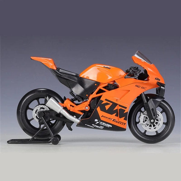 Planet Gates Welly 1:12 KTM RC 8C Alloy Road Racing Motorcycle Model Diecast Metal Street Sports Cross-country Motorcycle Model Children Gift
