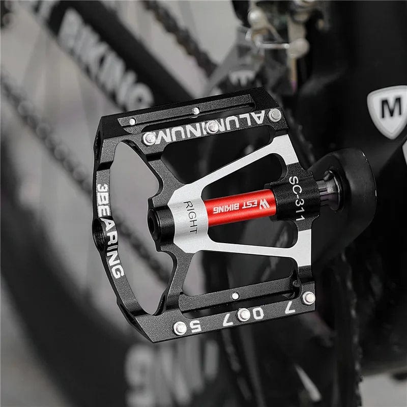 Planet Gates WEST BIKING MTB Bicycle Pedals Ultralight CNC Aluminium Alloy Anti-Slip Road Bike Flat Pedals Cycling 3 Bearing Bike Pedals BMX
