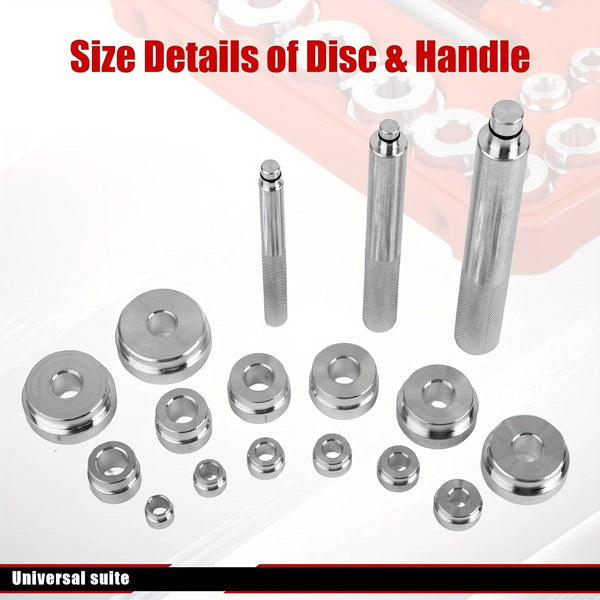 Planet Gates Wheel Bearings / 17pcs/set 17pcs Bearing Race And Seal Bush Driver Set - Master/Universal Kit For Automotive Wheel Bearings