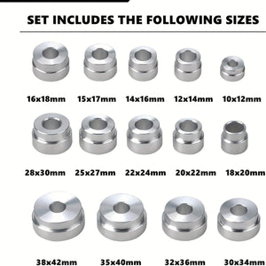 Planet Gates Wheel Bearings / 17pcs/set 17pcs Bearing Race And Seal Bush Driver Set - Master/Universal Kit For Automotive Wheel Bearings