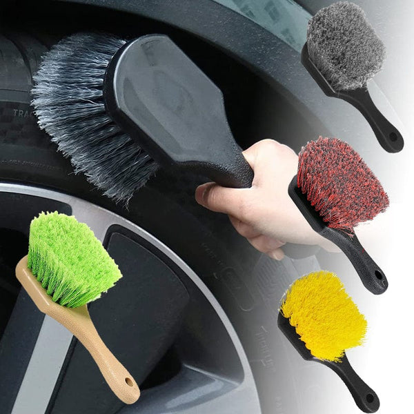 Planet Gates Wheel & Tire Brush For Car Rim And All Exterior Surface Soft Bristle Car Wash Brush Cleans Tires & Releases Dirt And Road Grime