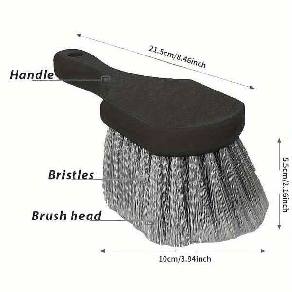 Planet Gates Wheel & Tire Brush For Car Rim And All Exterior Surface Soft Bristle Car Wash Brush Cleans Tires & Releases Dirt And Road Grime