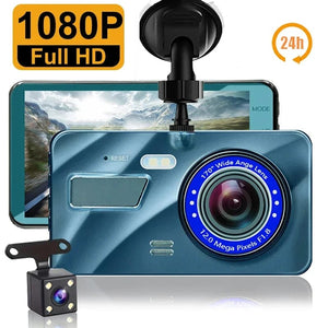 Planet Gates Whit Buckling line / With 32G Card Car DVR 2 Cameras  4.0 Inches Dash Cam Car Video Recorder Auto Registrator Dvrs Dash Cam with Dual Ways Cameras car accessories