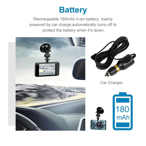 Planet Gates Whit Buckling line / With 32G Card Car DVR 2 Cameras  4.0 Inches Dash Cam Car Video Recorder Auto Registrator Dvrs Dash Cam with Dual Ways Cameras car accessories