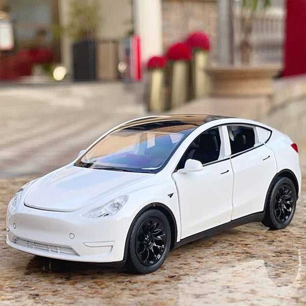 Planet Gates WHITE 1:32 MODEL Y SUV Alloy Car Model Diecasts Toy Vehicles Simulation Metal Cars For Children Car Decoration Christmas Gifts Boy