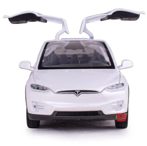 Planet Gates WHITE 1:32 Simulation MODEL X Alloy Car Model Diecasts & Toy Vehicles Decoration Sound Light Kid Toys For Children Christmas Gifts Boy