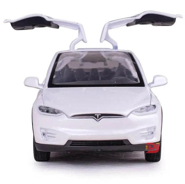 Planet Gates WHITE 1:32 Simulation MODEL X Alloy Car Model Diecasts & Toy Vehicles Decoration Sound Light Kid Toys For Children Christmas Gifts Boy