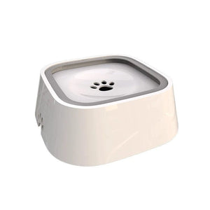 Planet Gates White 1.5L Dog Drinking Water Bowls Floating Non-Wetting Mouth Cat Slow Anti-Overflow Water Feeding Dispenser Large Capacity