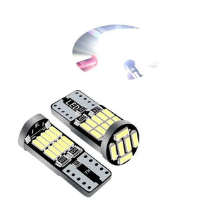 Planet Gates WHITE 10pc Canbus W5W T10 194 LED Car Light Bulb 26SMD 4014 Auto High Bright Wedge License Plate Clearance Dome Door Lamp 12V