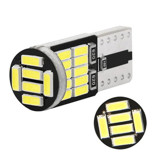 Planet Gates WHITE 10pc Canbus W5W T10 194 LED Car Light Bulb 26SMD 4014 Auto High Bright Wedge License Plate Clearance Dome Door Lamp 12V