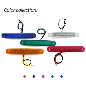 Planet Gates White 10PCS 9 SMD Light Oval Clearance Trailer 24V Truck Lorry Caravan Camion LED Side Marker Indicator Lamp 12V Luces Remolque