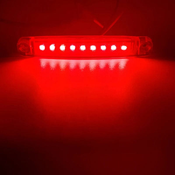 Planet Gates White 10PCS 9 SMD Light Oval Clearance Trailer 24V Truck Lorry Caravan Camion LED Side Marker Indicator Lamp 12V Luces Remolque