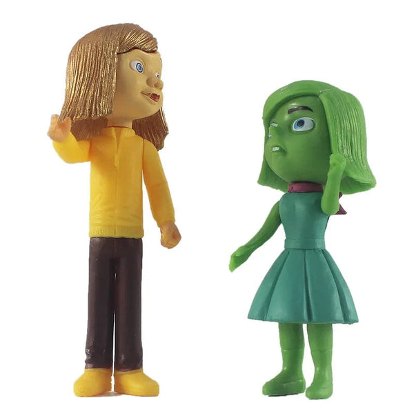 Planet Gates WHITE 10pcs/Set Inside Out 2 Action Figure Toy Cartoon Movie Joy Anxiety Anger Sadness Disgust Fear Model Doll Figurines Kids Gift