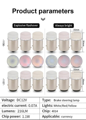Planet Gates WHITE / 1156 ba15s P21W 2pcs R5W R10W Mini Led 1156 P21W BA15S P21/5W 1157 BAU15S PY21W Car Signal Lamp Daytime Running Light 12V Auto Car Fog Lamp