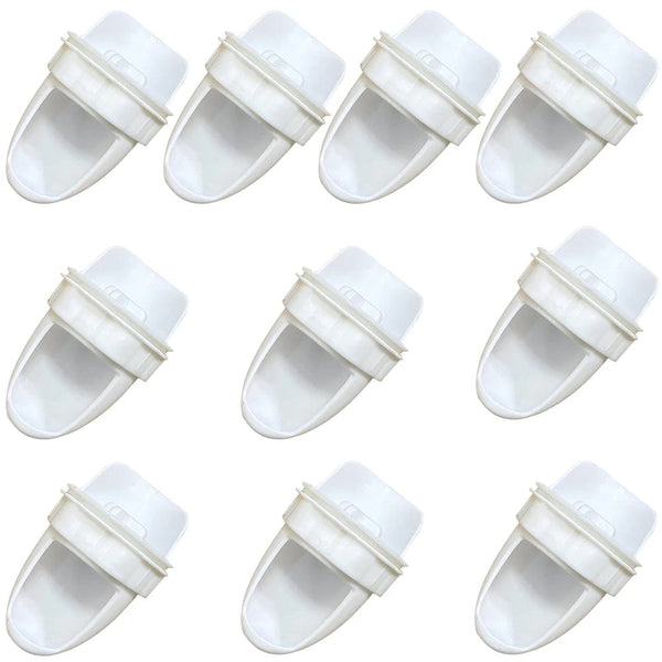 Planet Gates White 11pcs Chicken Feeder Poultry Feeding Supplies DIY Rain Proof Poultry Feeder Port Gravity Feed Kit For Buckets Barrels Bins Troughs