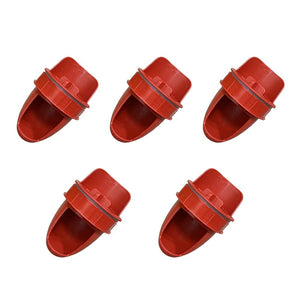 Planet Gates White 11pcs Chicken Feeder Poultry Feeding Supplies DIY Rain Proof Poultry Feeder Port Gravity Feed Kit For Buckets Barrels Bins Troughs