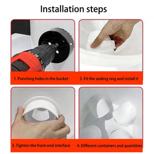 Planet Gates White 11pcs Chicken Feeder Poultry Feeding Supplies DIY Rain Proof Poultry Feeder Port Gravity Feed Kit For Buckets Barrels Bins Troughs