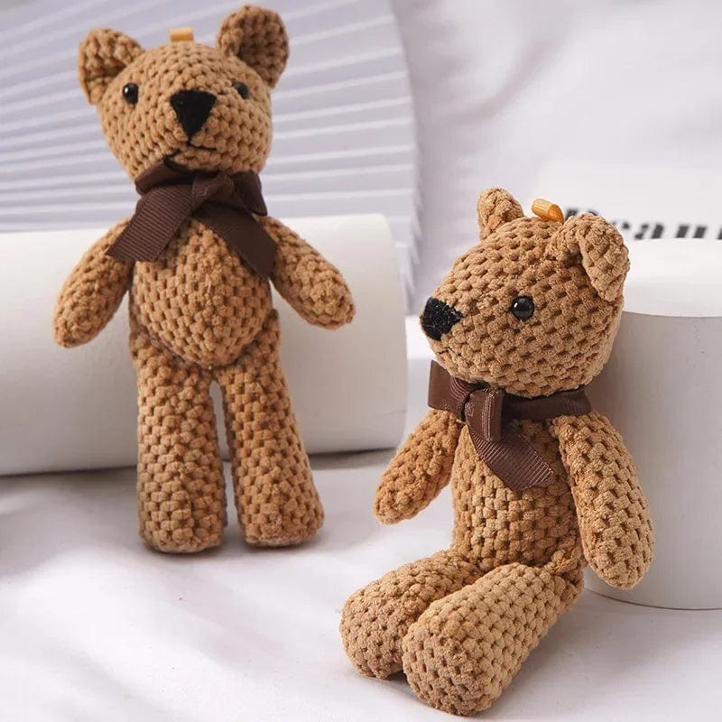 Planet Gates White / 15-16cm Kids Plush Animals Toys Cute Bear Stuffed Bags Key Pendant Dolls Gifts Birthday Wedding Party Decor Children Baby Bear Stuffed