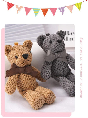 Planet Gates White / 15-16cm Kids Plush Animals Toys Cute Bear Stuffed Bags Key Pendant Dolls Gifts Birthday Wedding Party Decor Children Baby Bear Stuffed