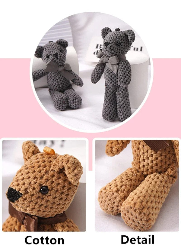 Planet Gates White / 15-16cm Kids Plush Animals Toys Cute Bear Stuffed Bags Key Pendant Dolls Gifts Birthday Wedding Party Decor Children Baby Bear Stuffed