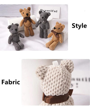 Planet Gates White / 15-16cm Kids Plush Animals Toys Cute Bear Stuffed Bags Key Pendant Dolls Gifts Birthday Wedding Party Decor Children Baby Bear Stuffed