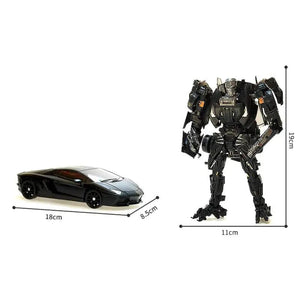 Planet Gates WHITE 18cm Alloy Transformation Toys Lockdown Action Figure model Lamborghini Car Deformation Robot toy