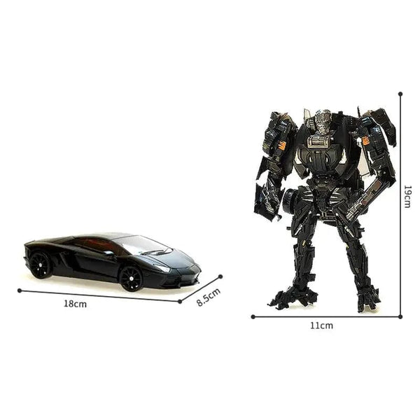 Planet Gates WHITE 18cm Alloy Transformation Toys Lockdown Action Figure model Lamborghini Car Deformation Robot toy