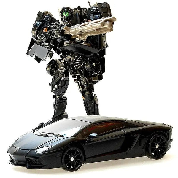 Planet Gates WHITE 18cm Alloy Transformation Toys Lockdown Action Figure model Lamborghini Car Deformation Robot toy