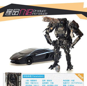 Planet Gates WHITE 18cm Alloy Transformation Toys Lockdown Action Figure model Lamborghini Car Deformation Robot toy