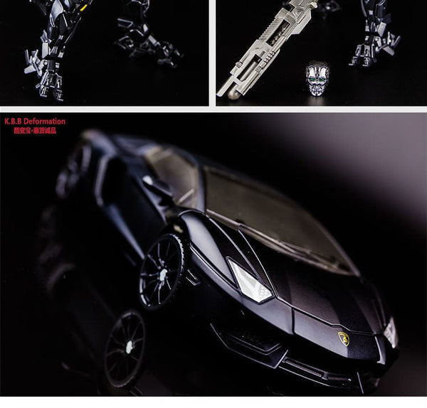 Planet Gates WHITE 18cm Alloy Transformation Toys Lockdown Action Figure model Lamborghini Car Deformation Robot toy
