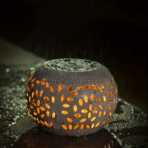 Planet Gates White / 1pc 1pc Solar Table Lights Outdoor Waterproof, Dancing Flickering Flame Lamp, White Metal Tabletop Light, Solar Powered Decorative Lighting Lantern, Halloween Decorations Lights Outdoor For Desk Bedroom Patio