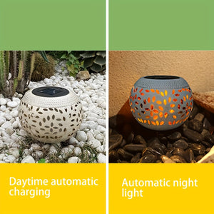 Planet Gates White / 1pc 1pc Solar Table Lights Outdoor Waterproof, Dancing Flickering Flame Lamp, White Metal Tabletop Light, Solar Powered Decorative Lighting Lantern, Halloween Decorations Lights Outdoor For Desk Bedroom Patio