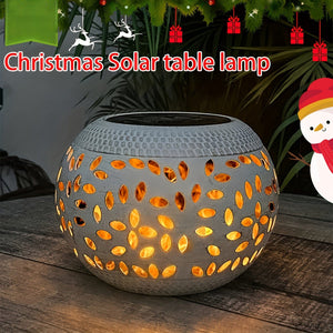 Planet Gates White / 1pc 1pc Solar Table Lights Outdoor Waterproof, Dancing Flickering Flame Lamp, White Metal Tabletop Light, Solar Powered Decorative Lighting Lantern, Halloween Decorations Lights Outdoor For Desk Bedroom Patio