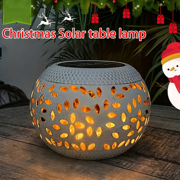 Planet Gates White / 1pc 1pc Solar Table Lights Outdoor Waterproof, Dancing Flickering Flame Lamp, White Metal Tabletop Light, Solar Powered Decorative Lighting Lantern, Halloween Decorations Lights Outdoor For Desk Bedroom Patio