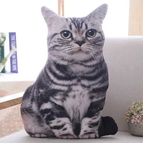 Planet Gates WHITE 1pc 50cm Simulation Plush Cat Pillows Soft Stuffed Animals Cushion Sofa Decor Cartoon Plush Toys for Children Kids Gift