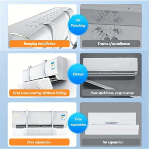 Planet Gates White 1pc Air Conditioning Deflector Keep Your Home Cool And Comfortable With This Easily Adjustable Portable Air Conditioner Deflector Wall Mount Universal Wind Screen Cover!