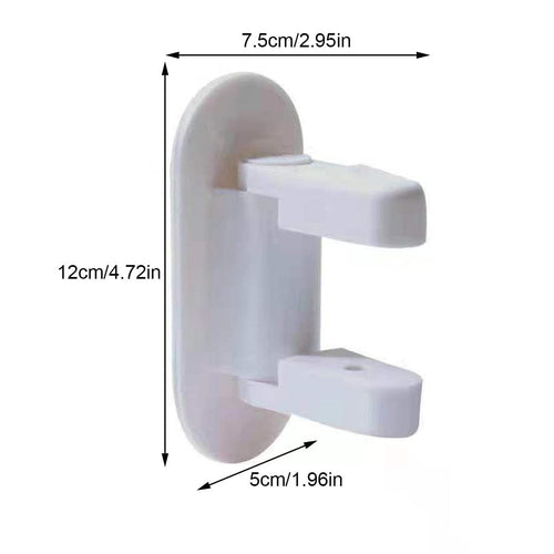 Planet Gates White 1pc Children's Door Lever Lock, Children Safety Door Lock Home Protection Lock, 3M Adhesive