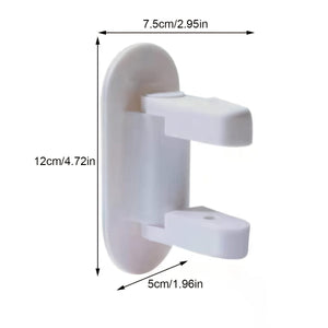 Planet Gates White 1pc Children's Door Lever Lock, Children Safety Door Lock Home Protection Lock, 3M Adhesive
